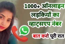 Ladki Ka Number | 1000+ ऑनलाइन लड़कियों का व्हाट्सएप नंबर